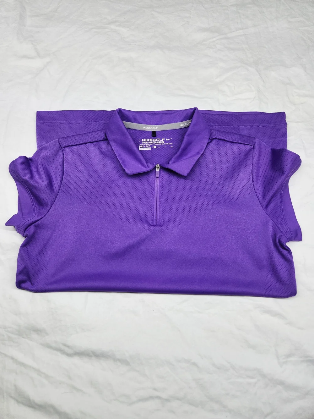Nike Pro Golf Women's Purple Polo Performance Top